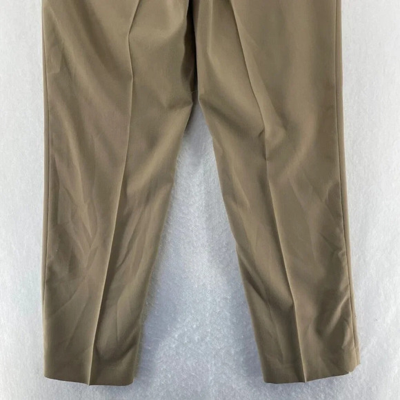 Stafford Pants Men's 32X32 Khaki Brown Classic Fit Straight Highrise Dress Pants - Picture 9 of 12